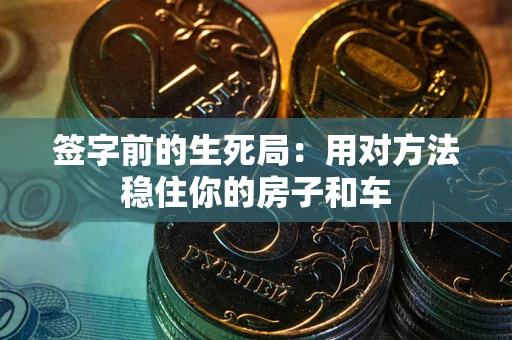 济南签字前的生死局：用对方法稳住你的房子和车