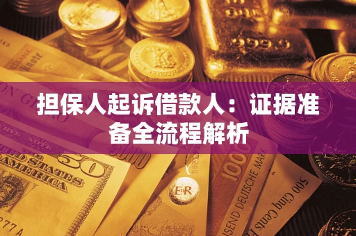 济南担保人起诉借款人：证据准备全流程解析