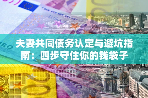 济南夫妻共同债务认定与避坑指南：四步守住你的钱袋子
