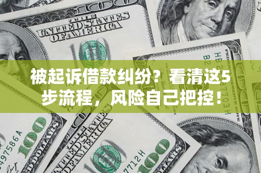 济南被起诉借款纠纷？看清这5步流程，风险自己把控！