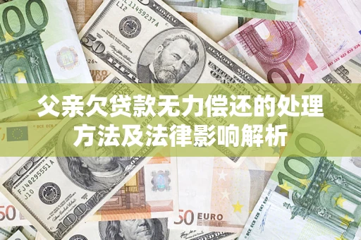 济南父亲欠贷款无力偿还的处理方法及法律影响解析